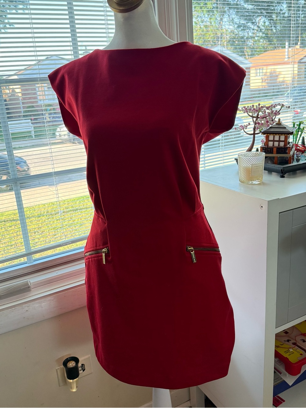 Michael Kors Red Formal Mini Dress